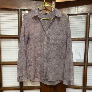 Button down, sheer blouse from Forever 21.